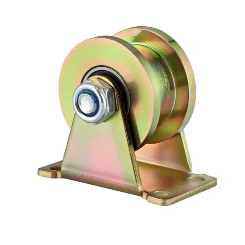 2" Groove Wheel, H-Type Heavy Duty Rigid Caster for Square Tube Track, Rolling Gate, Industrial Machines, Heavy Door, Load 680KG