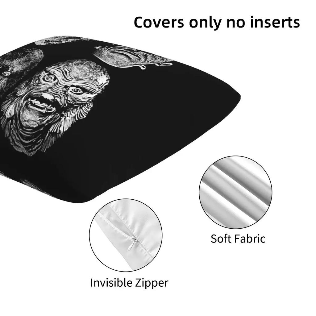 Universal Studios, Monsters,Dracula, Wolfman, Frankenstein 2 Pcs Square Pillowcase Pillow Cover Cushion Throw Pillow For Home