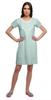 Moomaya Cotton Lace Neckline Sleepwear For Women Button Placket Nightdress