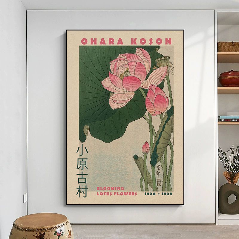 Hokusai Ohara Koson Japanese Posters and Prints Wall Art Canvas Painting Vintage Living Room Home Wall Decoration Picture