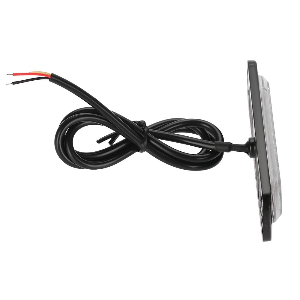 4 Adet 1224V Araba 6 LED Flaş Çakar Acil Durum Uyarı Işığı Izgara Yanıp Sönen Işık Barı Sarı