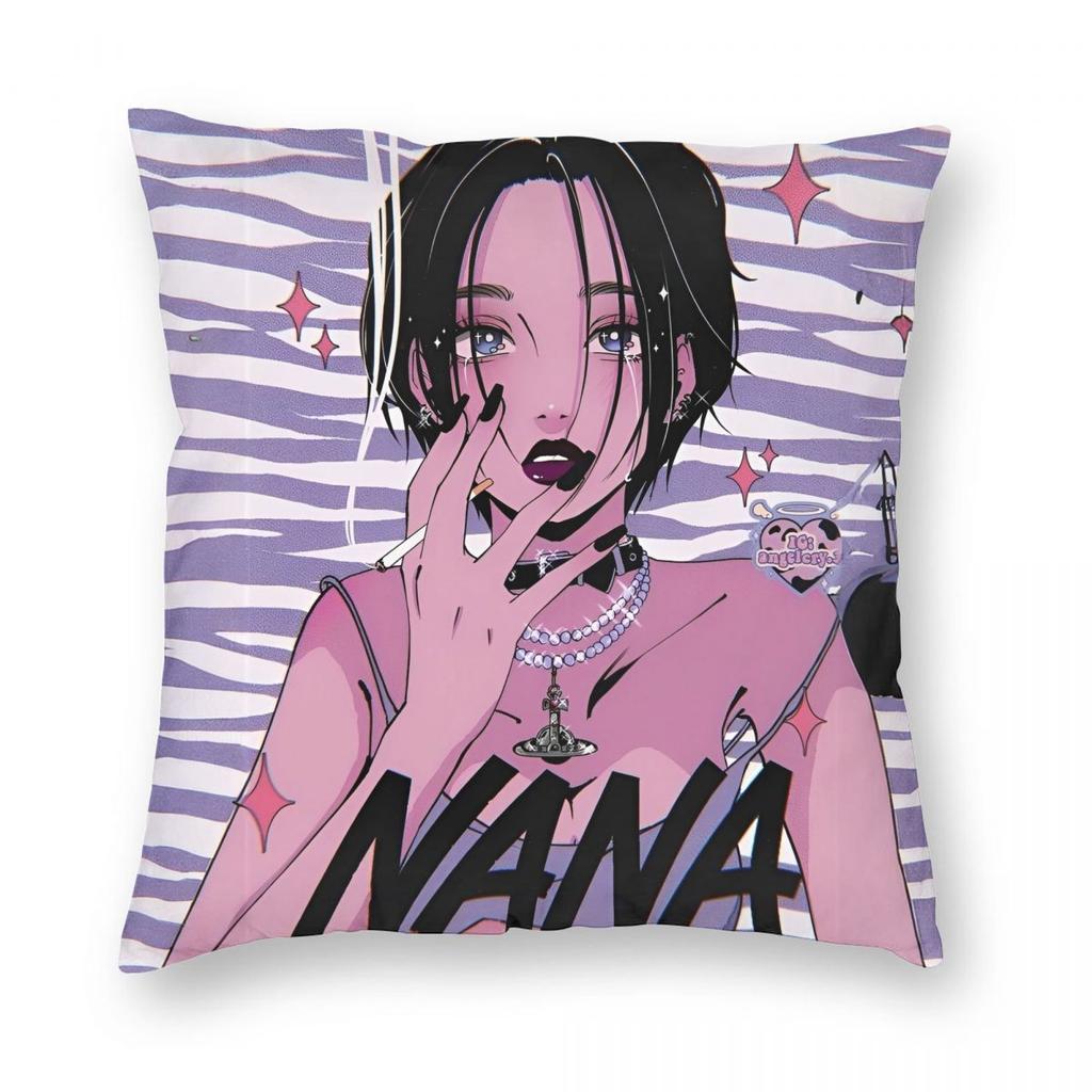 Japanese Manga Black Stones Nana Pillowcase Printing Polyester Cushion Cover Gift Pillow Case Cover Home Wholesale cm