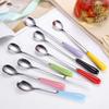 Dessert Espresso Ceramic Handle Stainless Steel Teaspoon Stirrer Coffee Spoons Stirring Tool