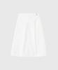 Lugkaeseuteu Camille A-Line Midi Skirt_White