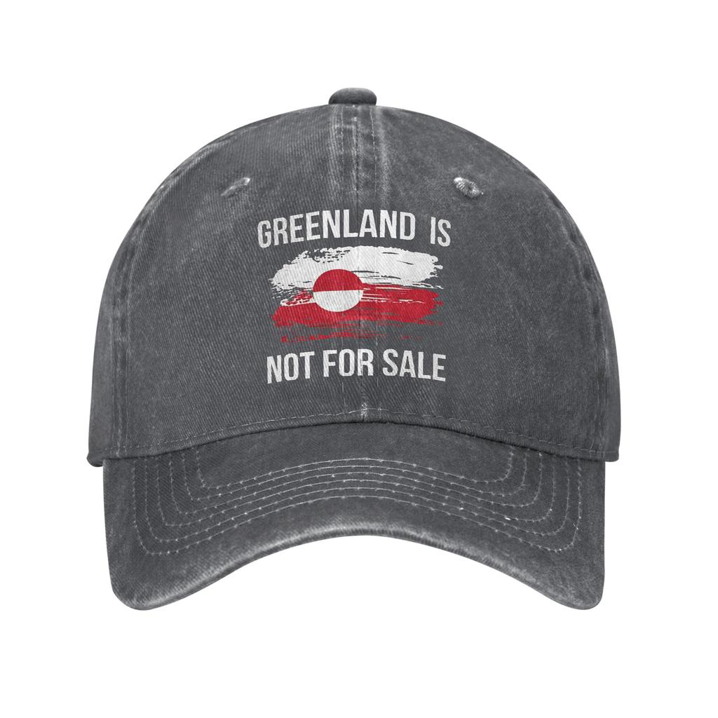 Greenland Is Not For Sale Polar Bear Greenland Flag Print Cap for Men Women Trucker Hat Lerisure Wear Baseball Cap Adjustable