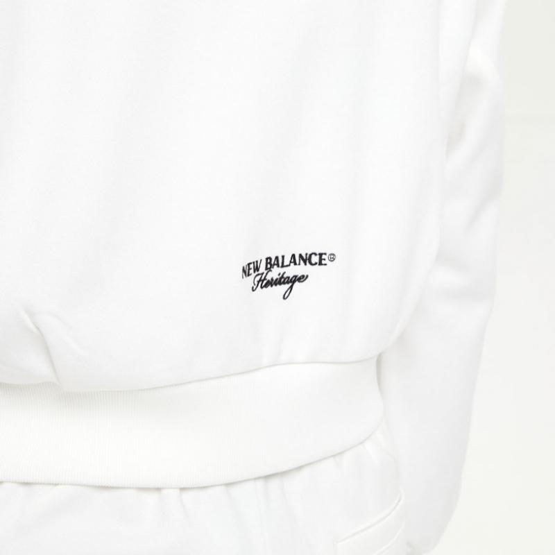 New Balance Nbmde4w142 Women Essential Track Jacket  Ivory 