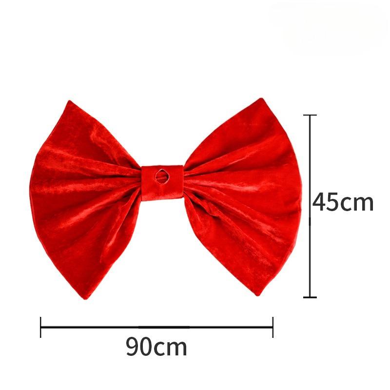Christmas bow Christmas tree base scene Christmas atmosphere arrangement props Crafts ornament decoration