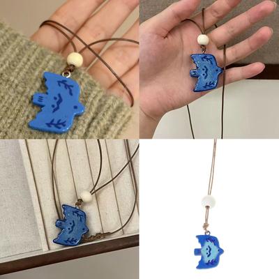 Keramisk Fågel Hänge Halsband Delikat Halsband Justerbart Halsband Bekväma Smycken Lämpligt för Olika Tillfällen