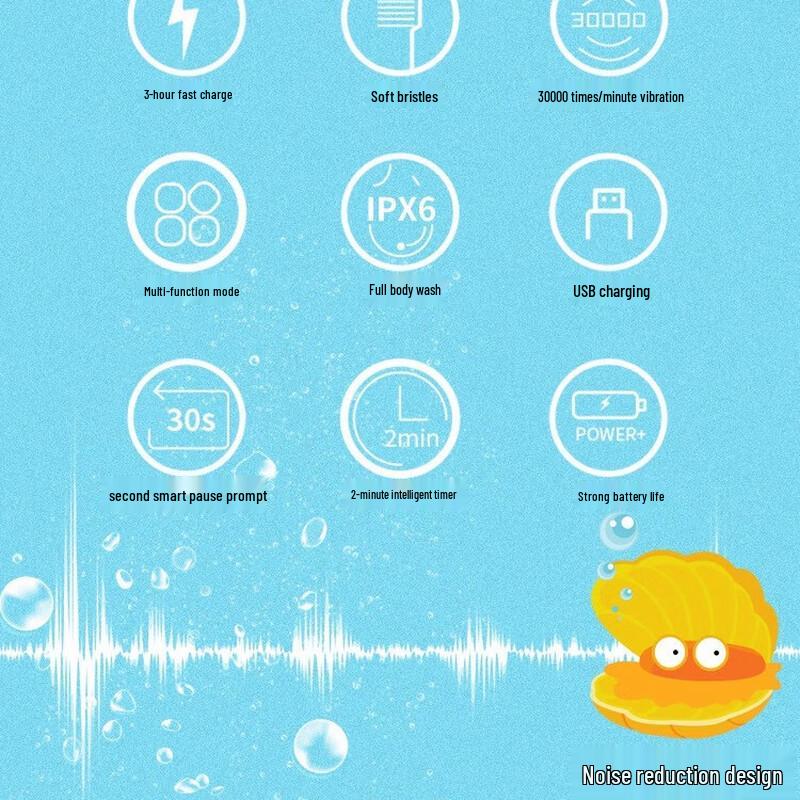 QBM Adult Sonic Electric Toothbrush