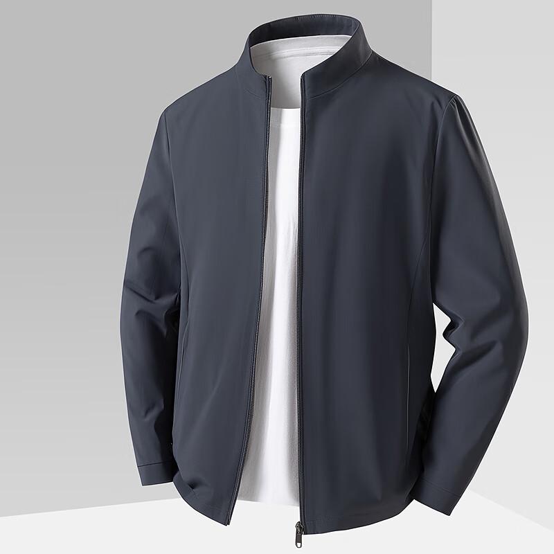 

FAPAI Men s Business Casual Zipper Lapel Jacket L (EU 50)