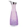 Uxcell 1200ml (40,6 oz) Acryl sapkan met deksel, Transparante sapkan voor water, sap en thee (Paars)