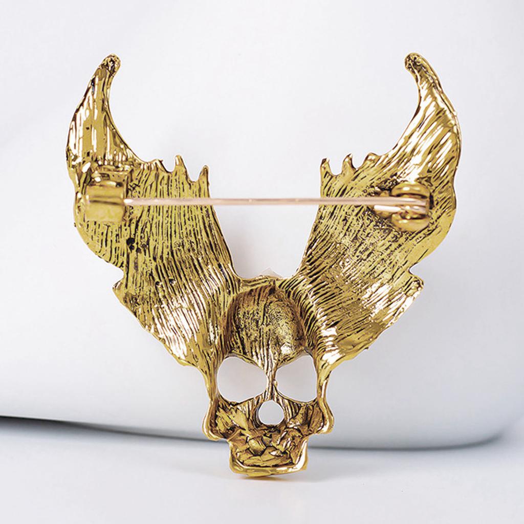 Drill Skull Brooch Sparkling S Fashion Personality Brooch Accessories for Suit Coat