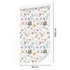 Wildflowers Wallpaper White and Light Gray for Living Room and Bedroom 50x1000