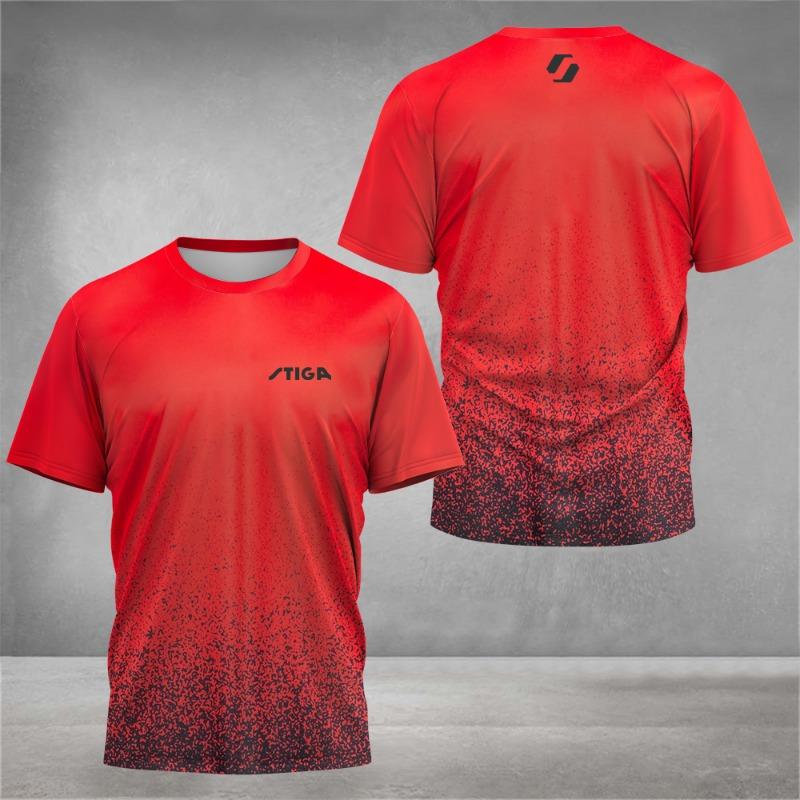 Fashionable summer competition training letter print comfortable and breathable round neck T-shirt outdoor casual sports t