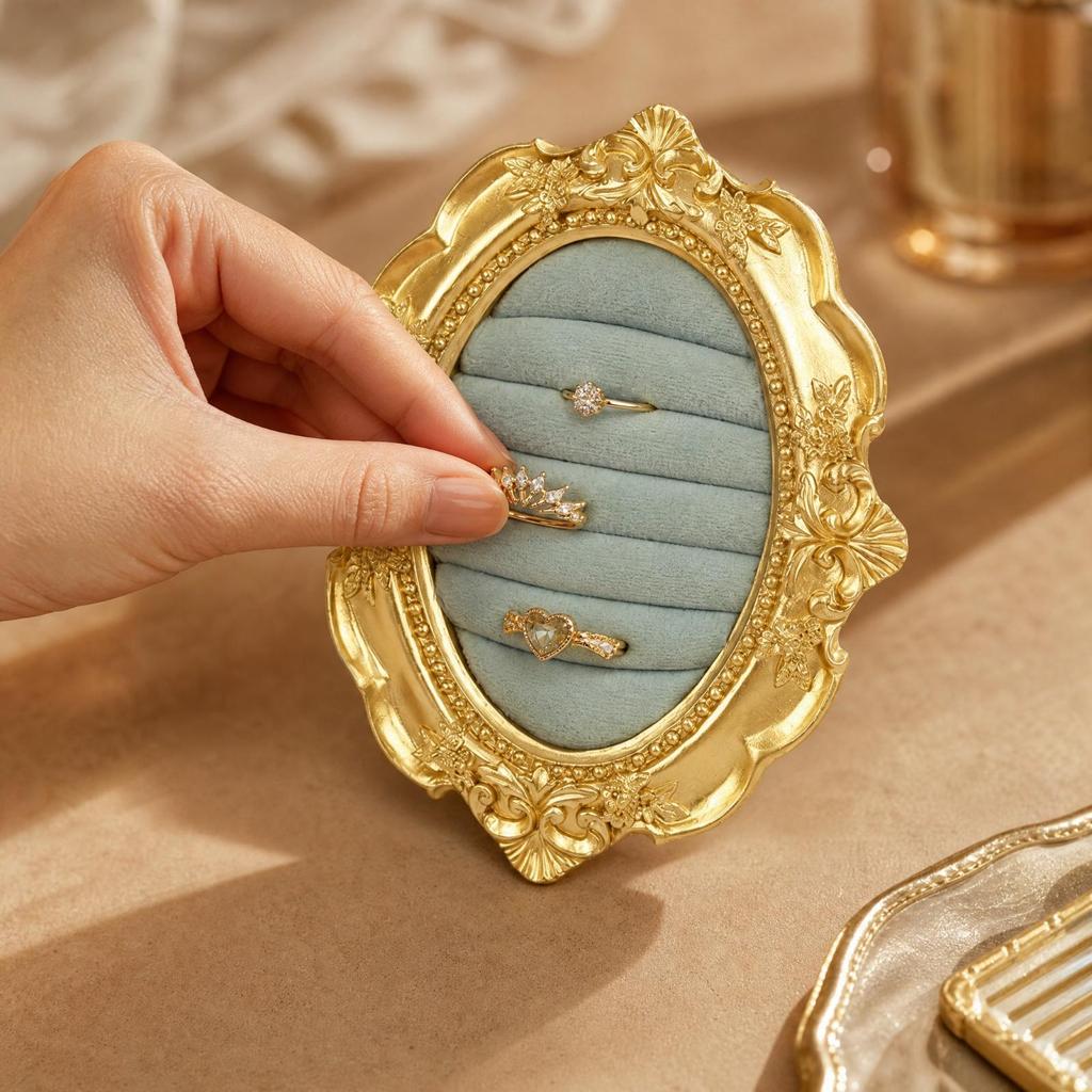 Oval Resin Jewelry Display Holder Lightweight for Room Displays