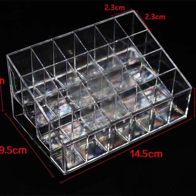 

Прозрачный ящик для хранения помады - 24/36/40 сетка пластиковая подставка для косметики