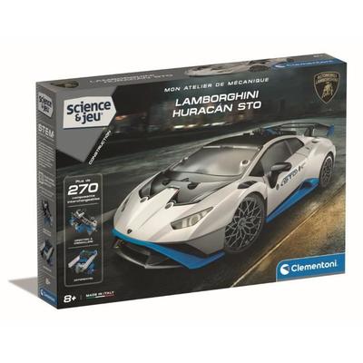 CLEMENTONI - Lamborghini Huracàn STO To Build - Steerable Wheels - Illustrated Manual and Application for 3D Visualization - Fabri
