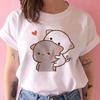 Peach Cat Peachcat Print Women T Shirt Girl Graphic Printed Fashion Harajuku 2023 Streewear Clothes Causal Female Y2K Tops Tee