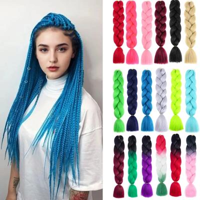 2026 New  Xpression Synthetic Big Braids Crochet Hair Braids Extensions Yaki Straight Hair Women's Jumbo Braids Hair Daily Wear