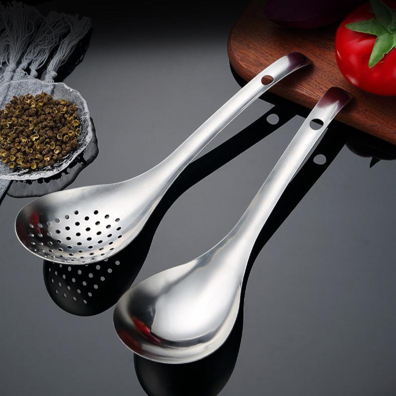 1/2/5 KS Nerezové sítko Lžíce Kuchyňský cedník Lžíce Filtr Sítko Naběračka na potravinyPerforovaný Sběrák Cedník