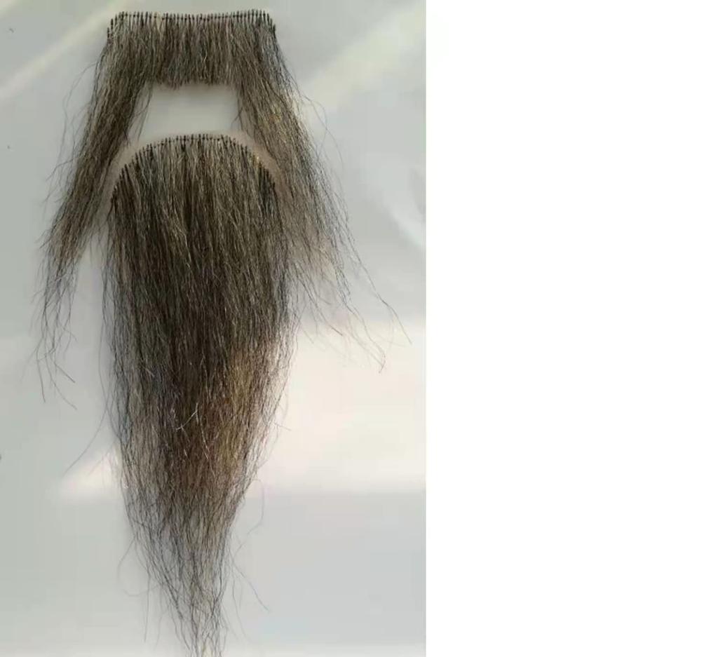 ALISY Fake Beard, Moustache, Cloth Wig, Cloth Beard, 1 Set (HB HX SX)