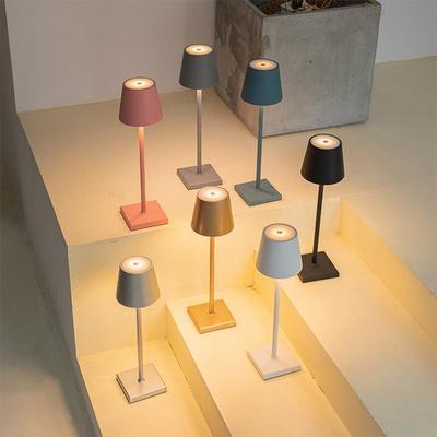 LED Table Lamp USB Battery Power Hotel Desk Lamp Restaurant Luxury Modern Wireless Decorlamparas De Mesa Bedside Lamp Waterproof