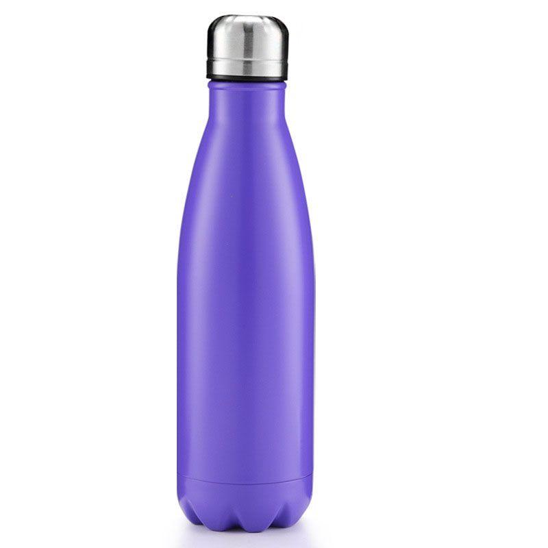 Water Sports 500ml Bottle Double Wall Vacuum Insulated Cola Shape Bottle Water