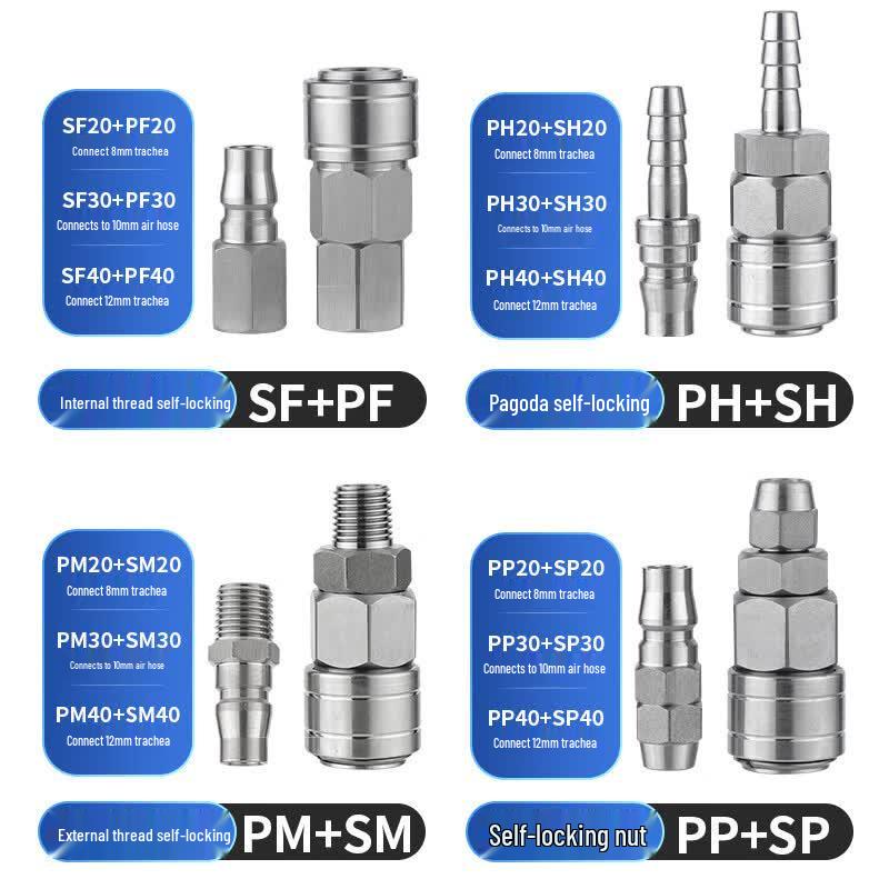 Yumao Pneumatic Quick Coupler Set