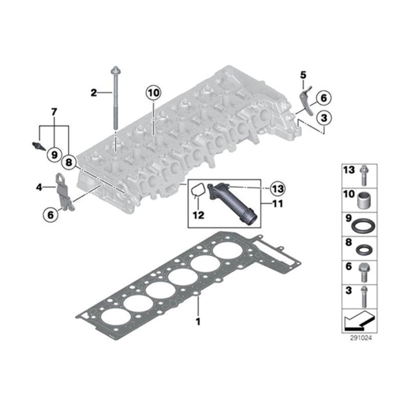 Coolant Distribution Pipe Outlet Heat Resistant Plastic Water Hose Joint Replaces E90E91E92E93 for 3.0L 4.4L Engines