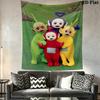 Teletubbies Wall Tapestry Aesthetic Wall Hanging Printed Fabric Blanket Decorative Tapestries for Bedroom Living Room Home Decor