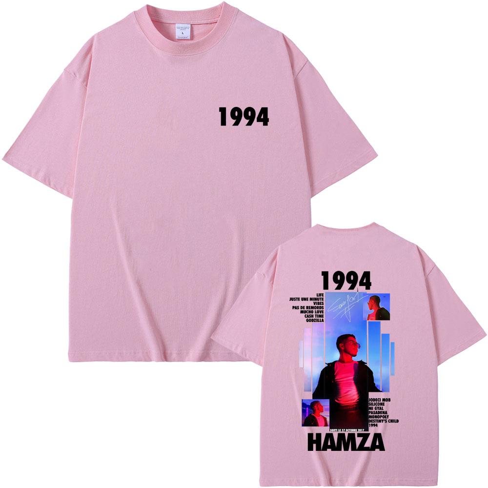 Rapper HAMZA 1994 Tour Album 2025 T Shirts Men Women Fashion Cotton Vintage Short Sleeve Tshirt Hip Hop ONeck Tees Streetwear