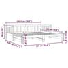VidaXL Daybed with Trundle Bed, Sofa Bed, Guest Bed Frame, Living Room Interior Guest Bed, 836162