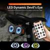 Bicycle Devil Eye Light Tail Light Devil's Eyes Waterproof Bike Lights For Night Riding With Type C Rechargeable M0O9