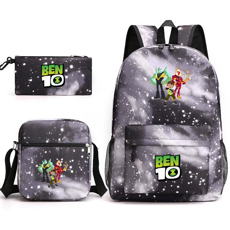 10 Ben Children Backpack Cartoon Design Canvas School Bag  Student Traveling