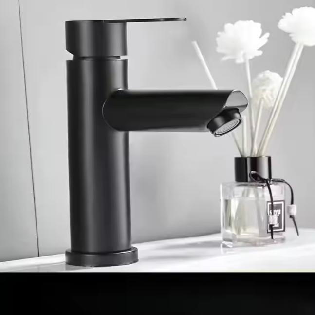 Hot Sale Modern Single-Hole Single Handle Deck Mount Chrome Stainless Steel Ceramic Basin Sink Mixer Tap