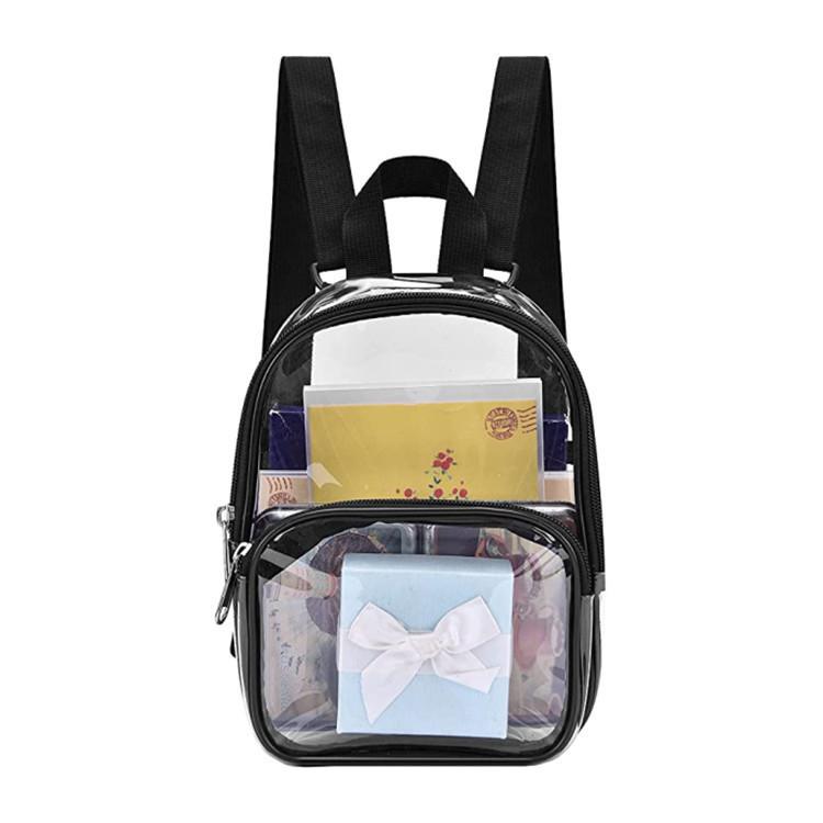 Waterproof Transparent Stadium Backpack - Large Capacity Travel, School, and Makeup Bag