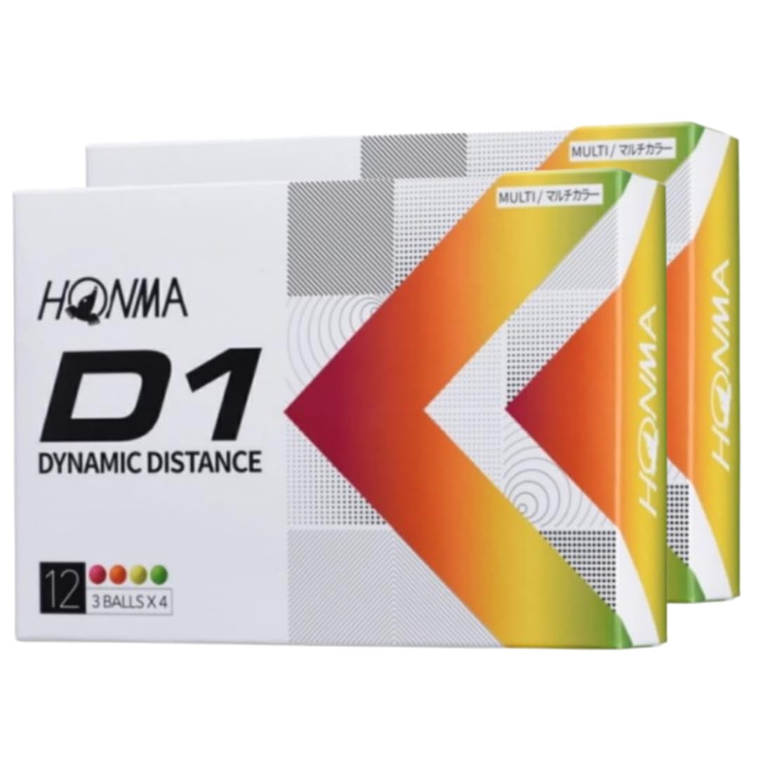 

Дюжина мячей для гольфа Honma D1 BT2201 Оптовая закупка 2 мячей для гольфа 24 мяча Honma Golf В комплект входит оригинальная карта магазина Honma [2 комплекта] D-1