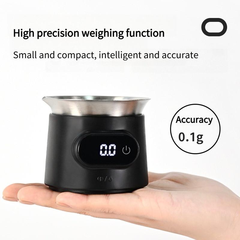 2-in-1 Espresso Dosing Cup Mini Coffee Electronic Scale High Precision Weighing Coffee Receiving Cup
