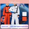 Bsrlons Dziecięcy Strój Astronauty na Wydarzenia Sportowe i do Odgrywania Ról Miękki i Wytrzymały Materiał