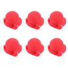 6Pcs Clown Nose Multi-Purpose Red Nose with Elastic Band Cosplay Props for Kids Adults Carnival Party Decoration