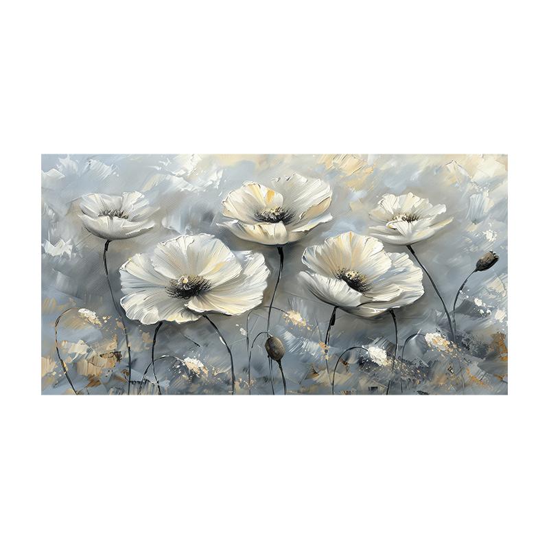 

Абстрактна Біла Сіра Квіти Полотно Картина Скандинавське Мистецтво Стіни Картинки Новий Стиль Метелик Квітка Плакати Та Принти Для Вітальні Домашній Декор Без Рами 20x40cm