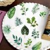50Pcs Transparent Green Plants Stickers for DIY Waterproof Scrapbook Stationery Travel Luggage Water Bottle Phone Laptop