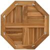 Tischplatte 60x60x2,5 cm Achteckiges Massives Teakholz