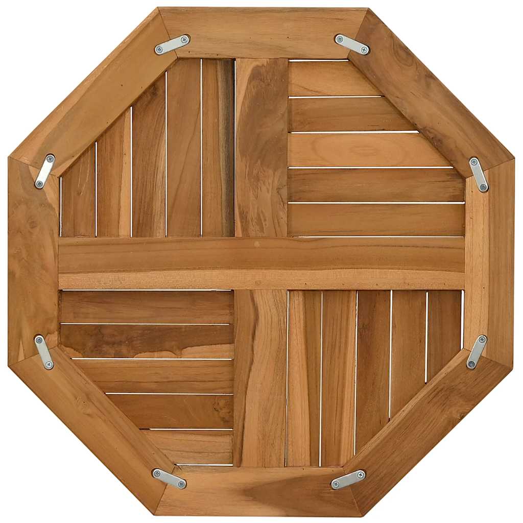 Tischplatte 60x60x2,5 cm Achteckiges Massives Teakholz