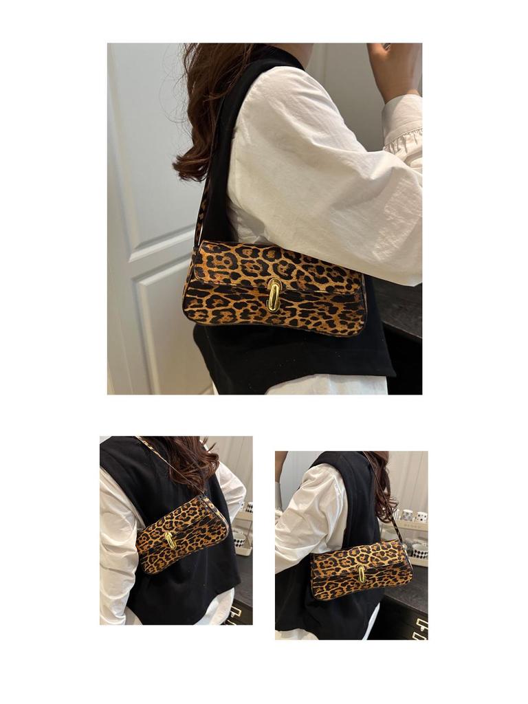Leopard Print 2025 Trend Women's Handbag - Small Square Crossbody & Shoulder Bag for European and American Fashion.