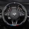 Nappaleder Lenkradabdeckung für STELVIO Giulia 159 Giulietta 147 Mito 156 MTO Sportiva Autozubehör
