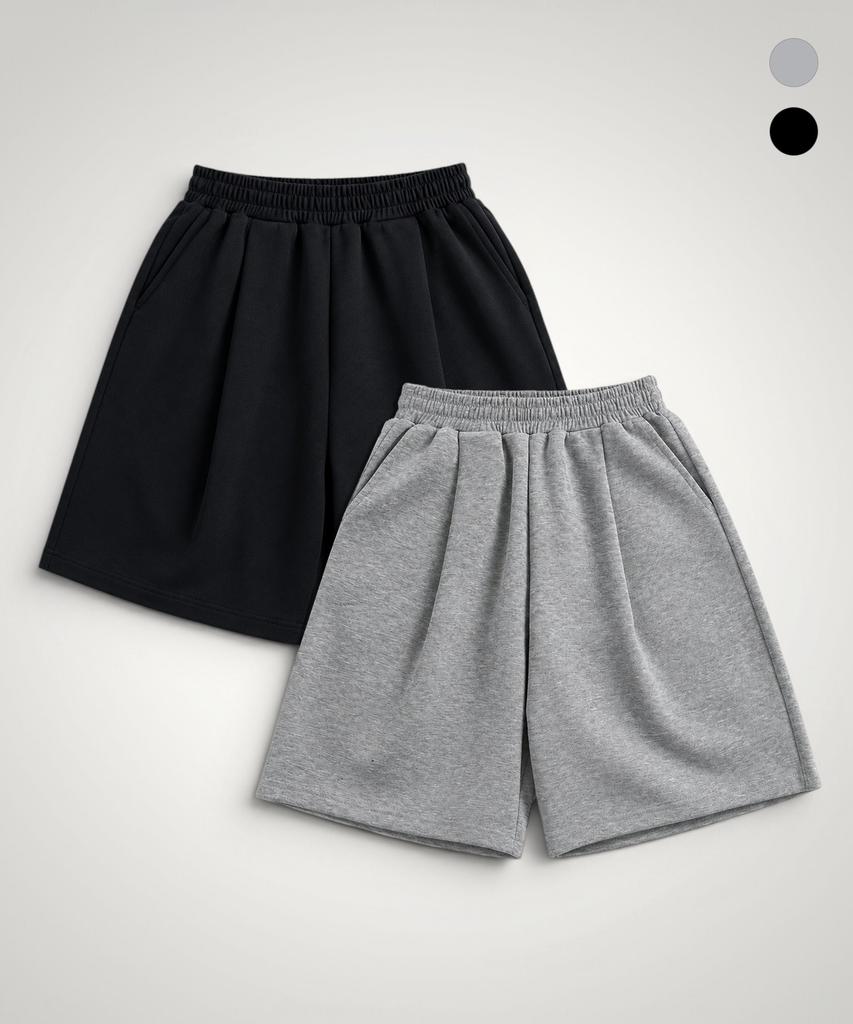 PENDULUM Essentials Knee-Length One-Pleat Sweat Bermuda Pants (Lr2Pu417)