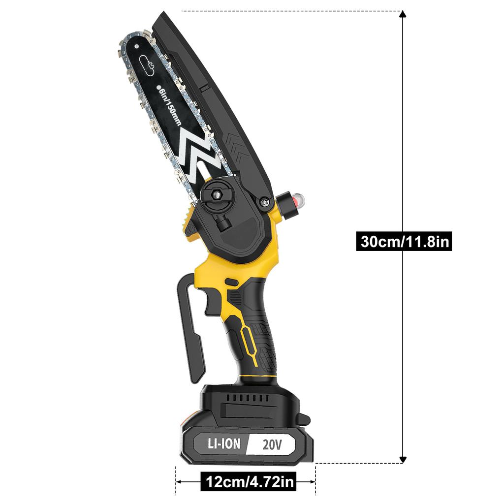 Industrial Grade 20V Cordless Chainsaw Professional DIY Power Tool for Wood Cutting Available from Local Warehouse with Battery
