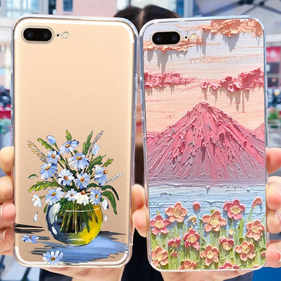 For Apple iPhone 5 5S SE Case Cute Painted Cover Clear Silicone Soft TPU Phone Case For iPhone SE 2020 2022 iPhone5 Fundas Coque