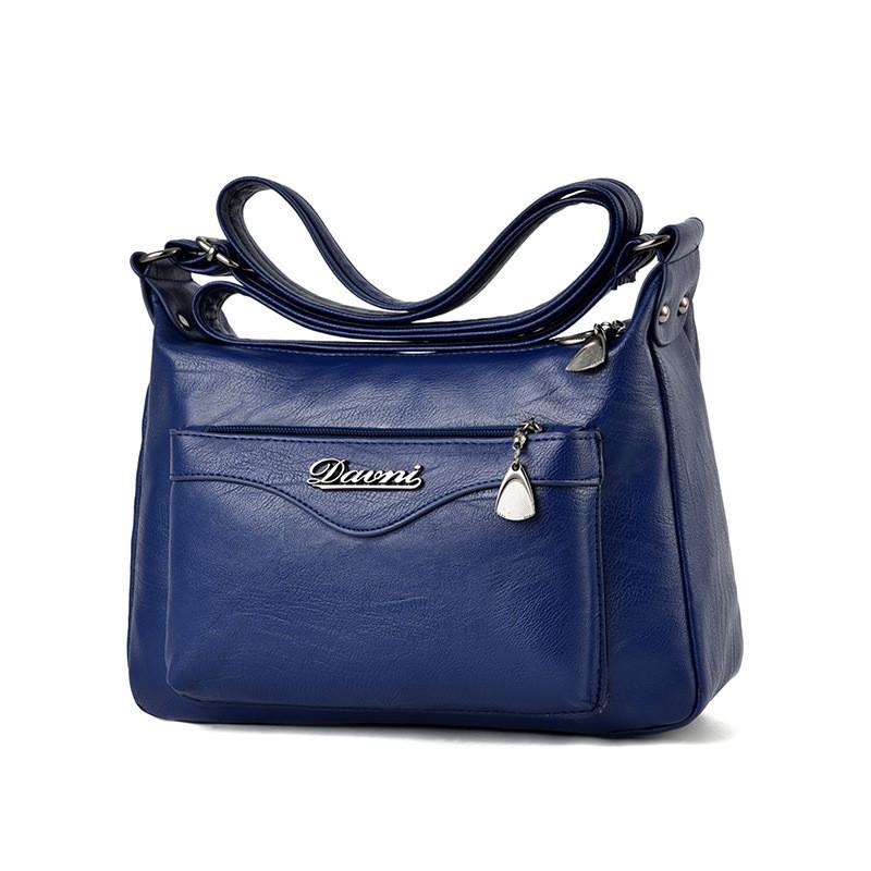 Middle-aged Women's Bag 2023 New Style Fashionable Mom Large Capacity Soft Leather Shoulder Crossbody Bag